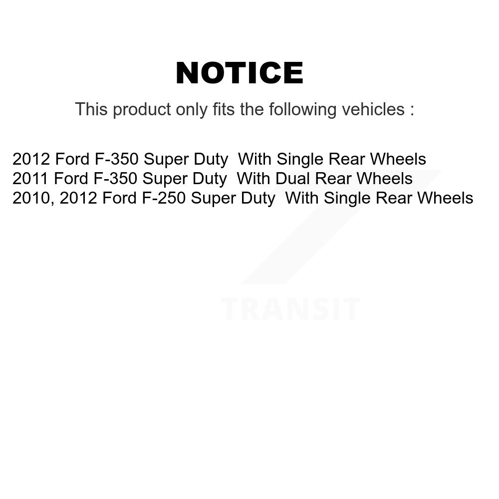 Front Rear Semi-Metallic Brake Pads Kit For Ford F-350 Super Duty F-250 KSM-100204 - Image 2