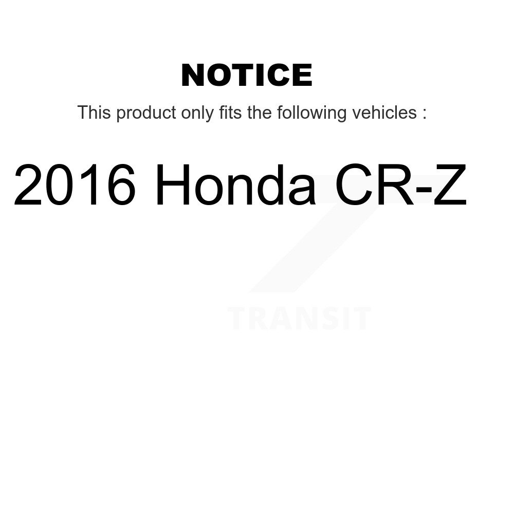 Front Rear Semi-Metallic Brake Pads Kit For 2016 Honda CR-Z KSM-100477 - Image 2