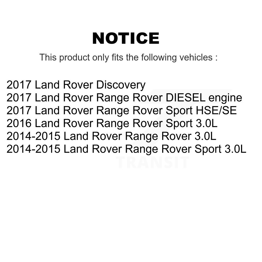 Front Rear Semi-Metallic Brake Pads Kit For Land Rover Range Sport Discovery KSM-100504 - Image 2