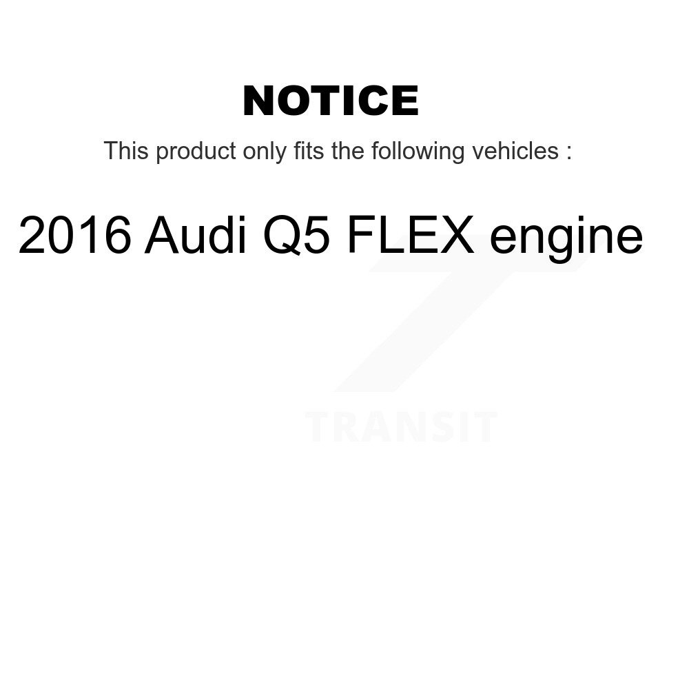 Front Rear Semi-Metallic Brake Pads Kit For 2016 Audi Q5 FLEX engine KSM-100590 - Image 2