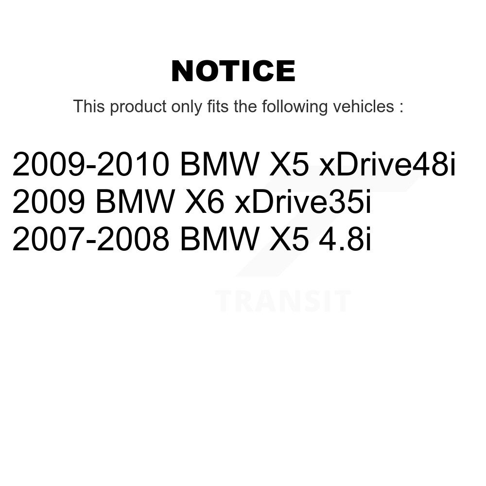 Front Rear Semi-Metallic Disc Brake Pads And Wear Sensors Kit For BMW X5 X6 KSW-100051 - Image 2