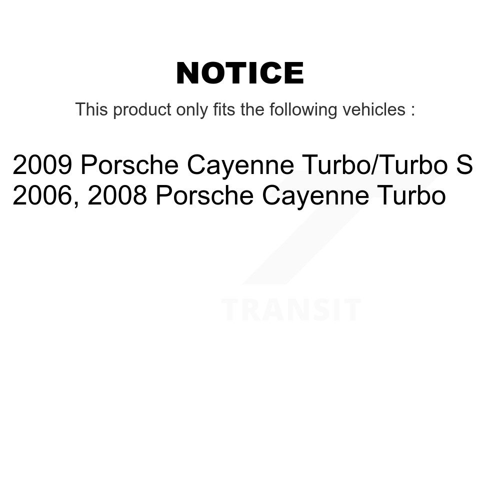 Rear Semi-Metallic Disc Brake Pads And Wear Sensors Kit For Porsche Cayenne KSW-100565 - Image 2