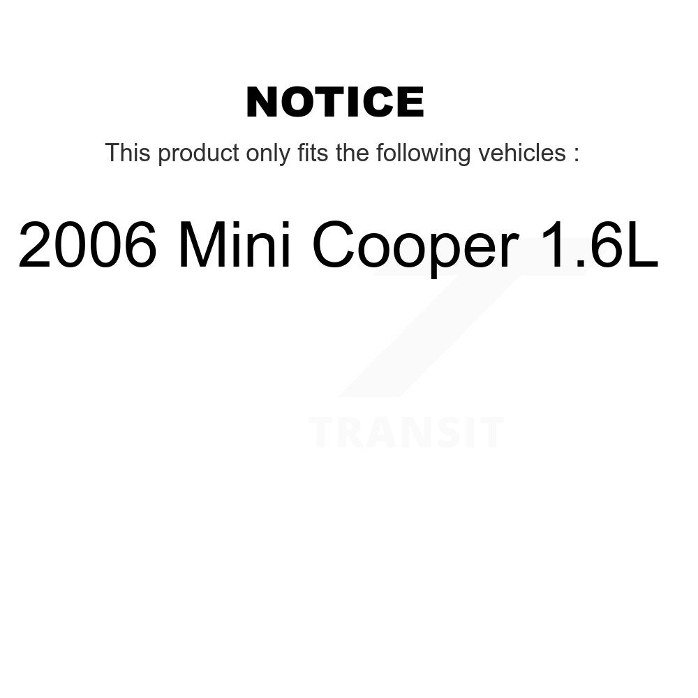 Rear Semi-Metallic Disc Brake Pads And Wear Sensors Kit For 2006 Mini Cooper 1.6L KSW-100625 - Image 2