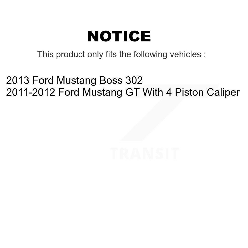 Front Rear Ceramic Brake Pads Kit For Ford Mustang KTC-100008 - Image 2