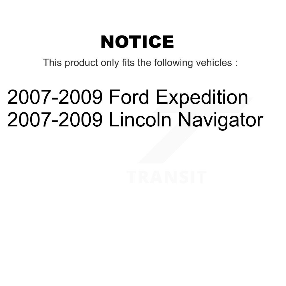Front Rear Ceramic Brake Pads Kit For 2007-2009 Ford Expedition Lincoln Navigator KTC-100119 - Image 2