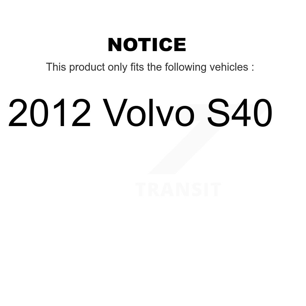 Front Rear Ceramic Brake Pads Kit For 2012 Volvo S40 KTC-100132 - Image 2