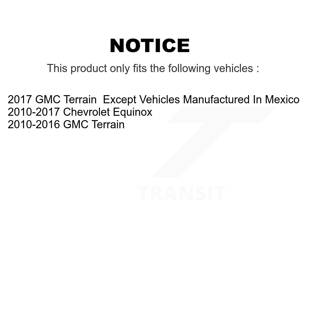 Front Rear Ceramic Brake Pads Kit For Chevrolet Equinox GMC Terrain KTC-100199 - Image 2