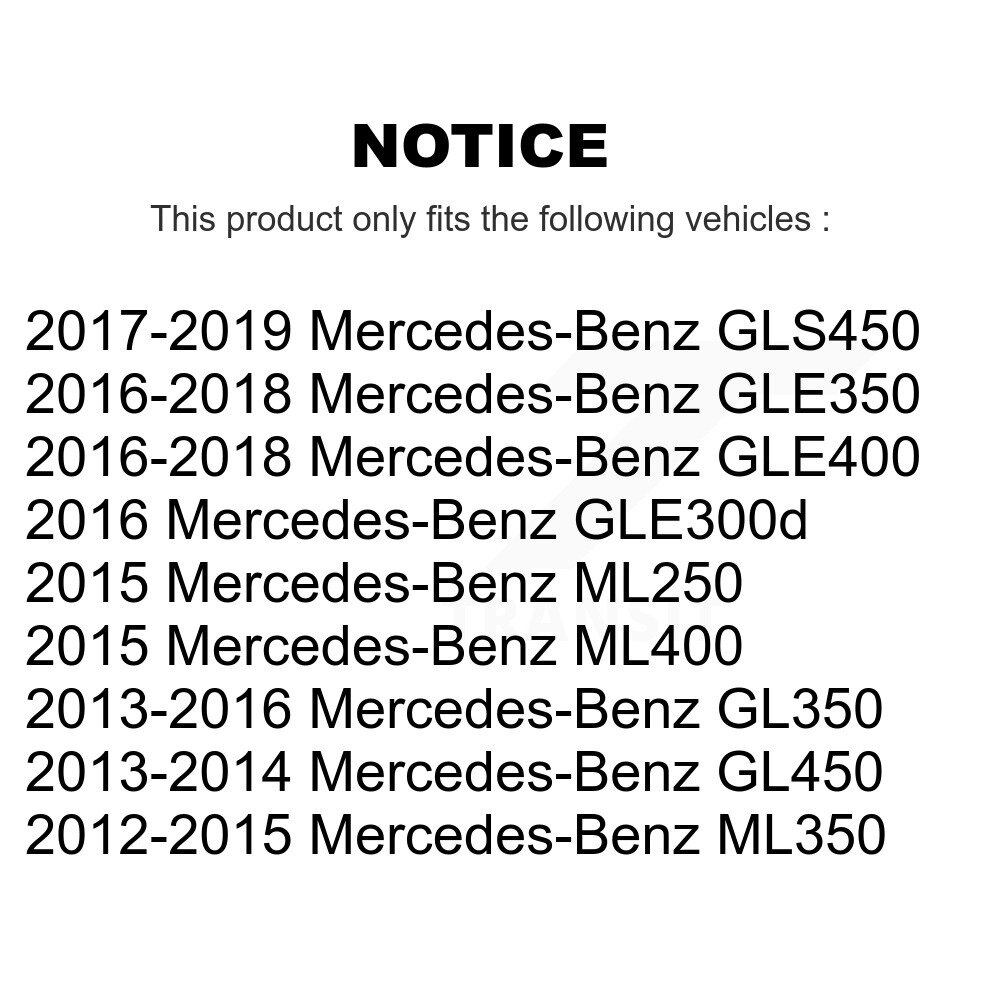 Front Rear Ceramic Brake Pad Kit For Mercedes-Benz ML350 GLE400 GLE350 GL350 GLS450 ML400 KTC-100214 - Image 2