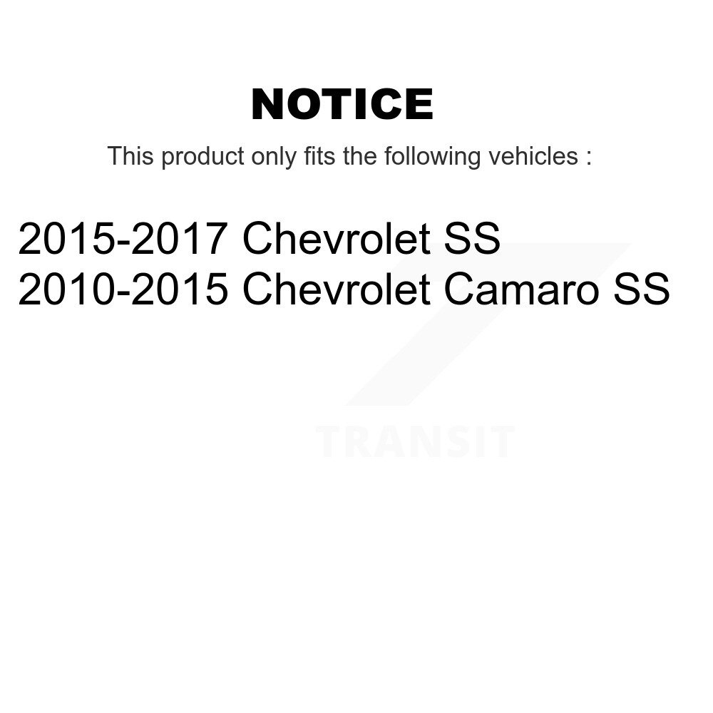 Front Rear Ceramic Brake Pads Kit For Chevrolet Camaro SS KTC-100217 - Image 2