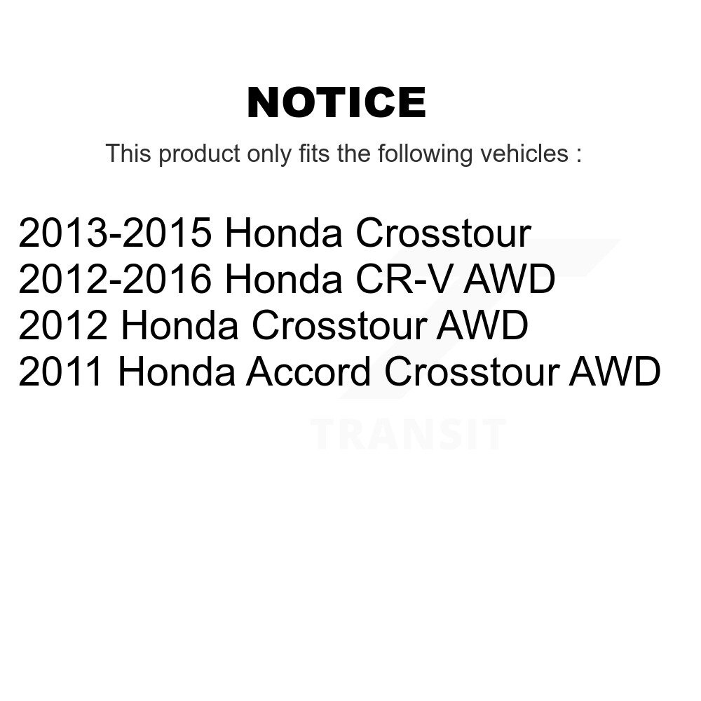 Front Rear Ceramic Brake Pads Kit For Honda CR-V Crosstour Accord KTC-100231 - Image 2
