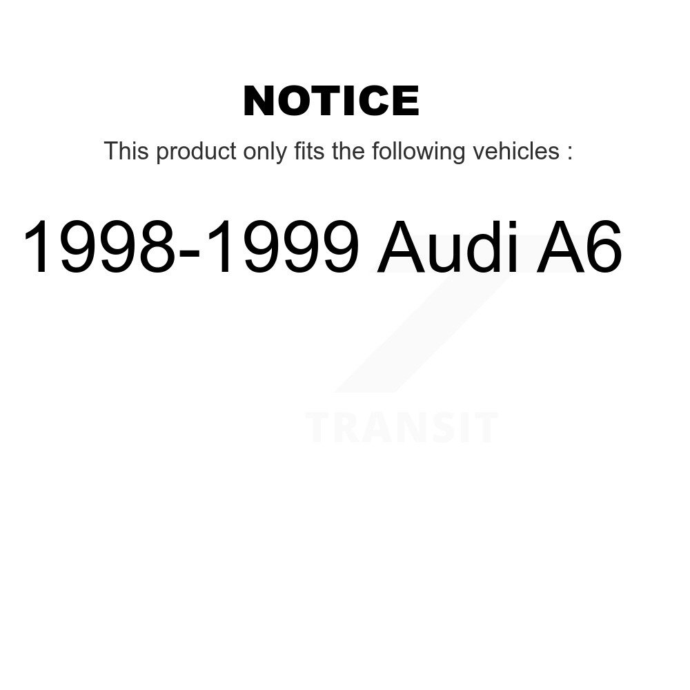 Front Rear Ceramic Brake Pads Kit For 1998-1999 Audi A6 KTC-100341 - Image 2