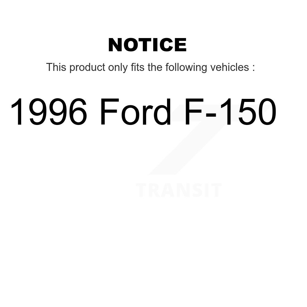 Front Rear Ceramic Brake Pads Kit For 1996 Ford F-150 KTC-100348 - Image 2