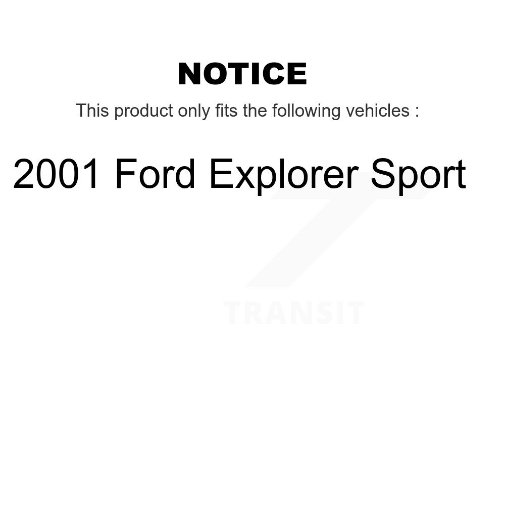 Front Rear Ceramic Brake Pads Kit For 2001 Ford Explorer Sport KTC-100415 - Image 2