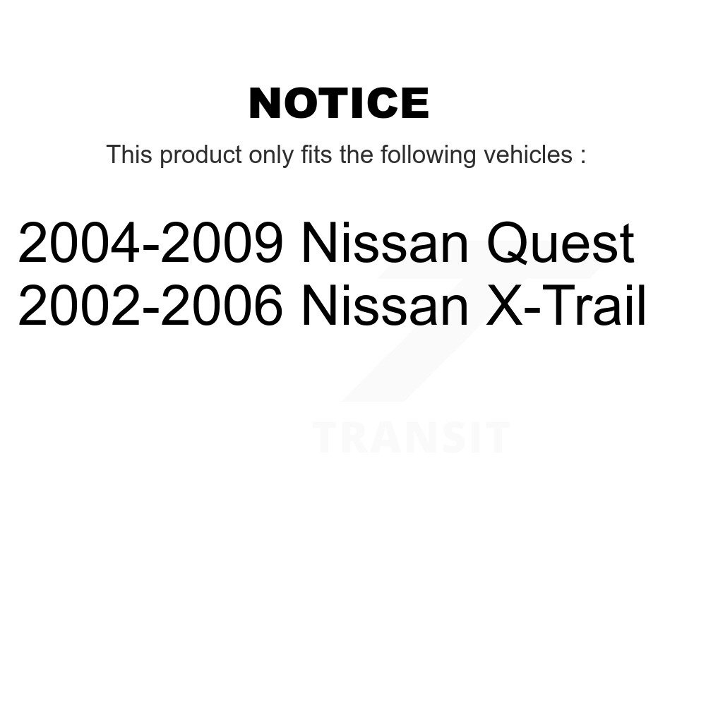 Front Rear Ceramic Brake Pads Kit For Nissan X-Trail Quest KTC-100435 - Image 2