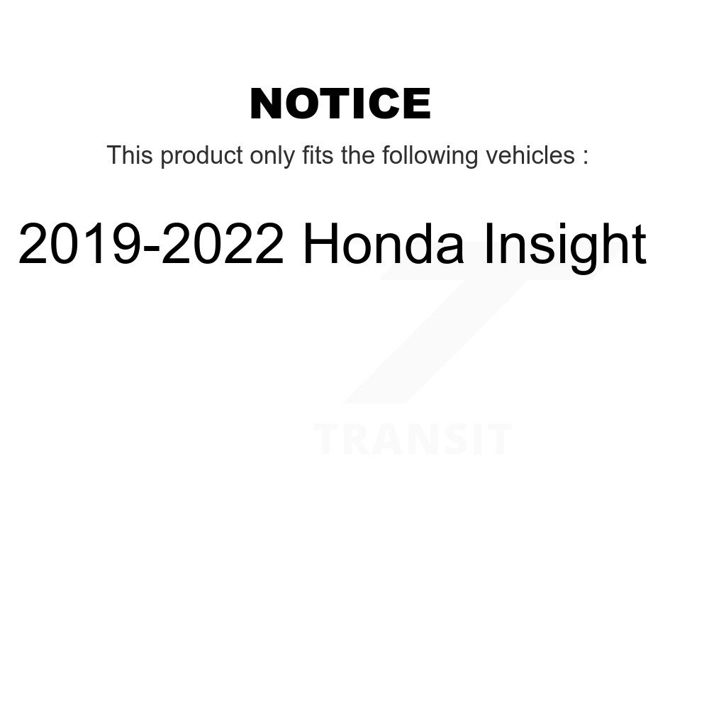 Front Rear Ceramic Brake Pads Kit For 2019-2022 Honda Insight KTC-100612 - Image 2