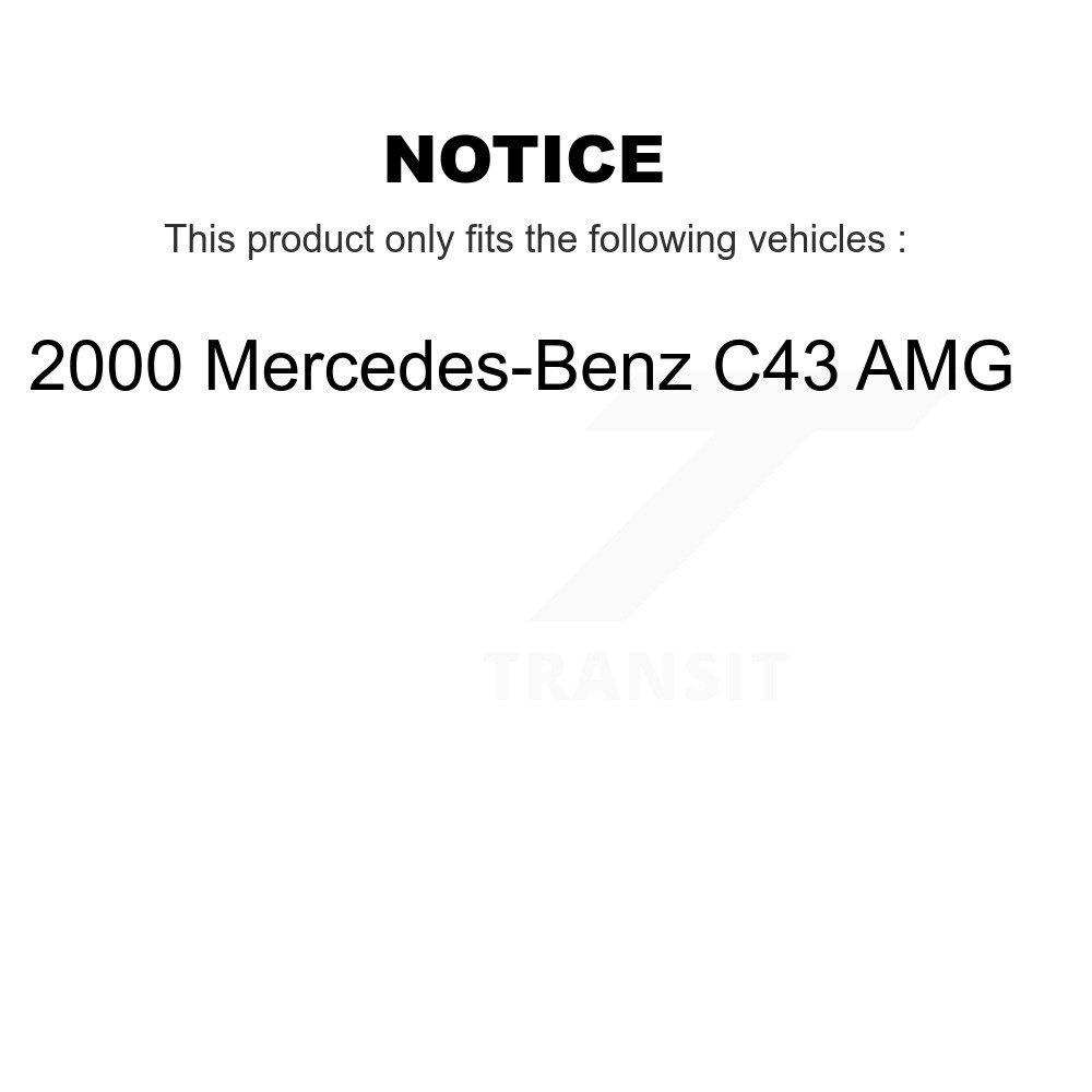 Front Rear Ceramic Brake Pads Kit For 2000 Mercedes-Benz C43 AMG KTC-100614 - Image 2