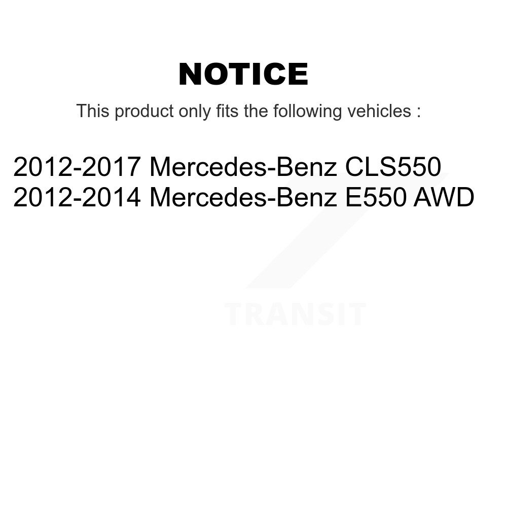 Front Rear Ceramic Brake Pads Kit For Mercedes-Benz CLS550 E550 KTC-100631 - Image 2