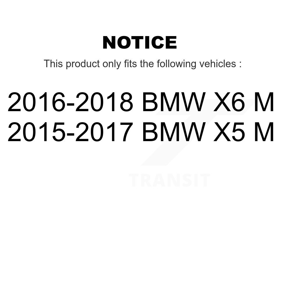 Front Rear Ceramic Brake Pads Kit For BMW X5 X6 M KTC-100668 - Image 2