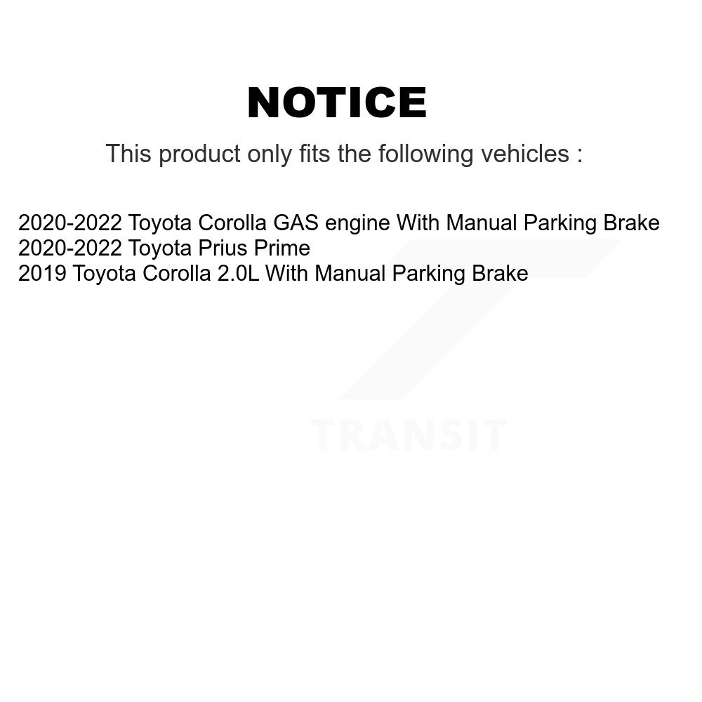 Front Rear Ceramic Brake Pads Kit For Toyota Corolla Prius Prime KTC-100706 - Image 2