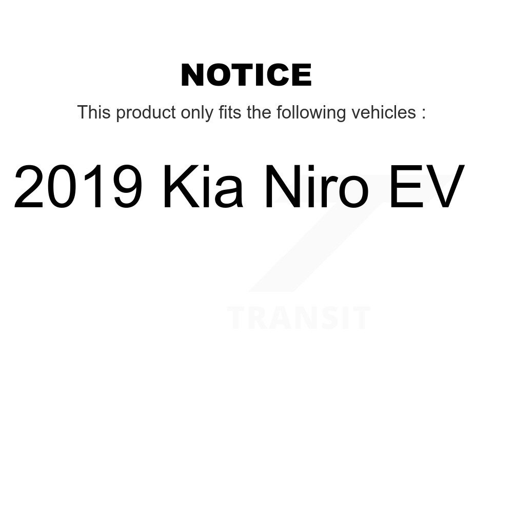 Front Rear Ceramic Brake Pads Kit For 2019 Kia Niro EV KTC-100766 - Image 2