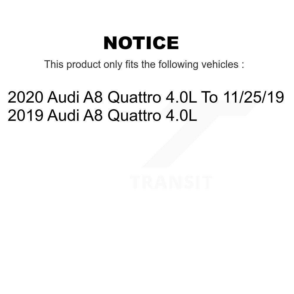 Front Rear Ceramic Brake Pads Kit For Audi A8 Quattro 4.0L KTC-100848 - Image 2