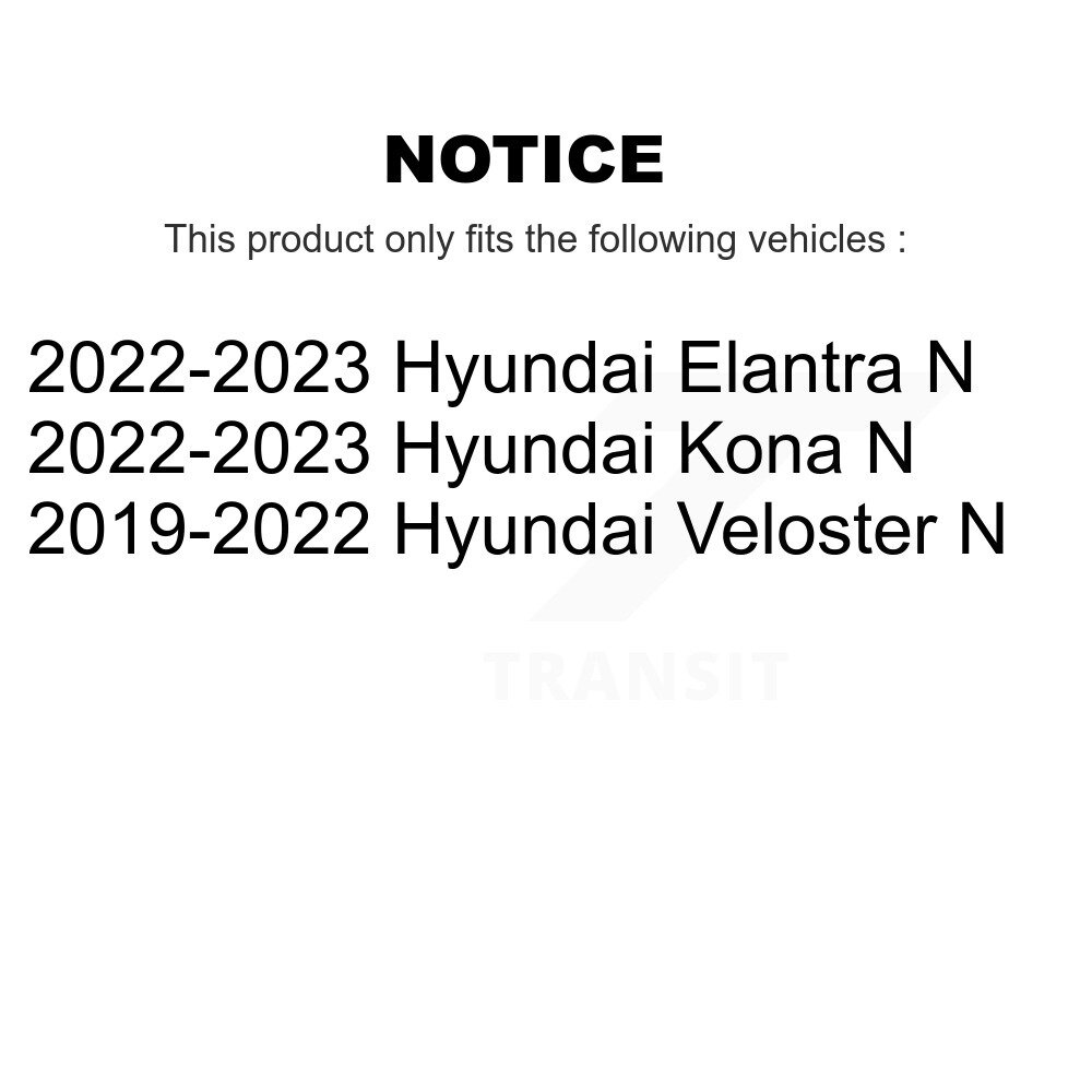 Front Rear Ceramic Brake Pads Kit For Hyundai Veloster N Elantra Kona KTC-100852 - Image 2