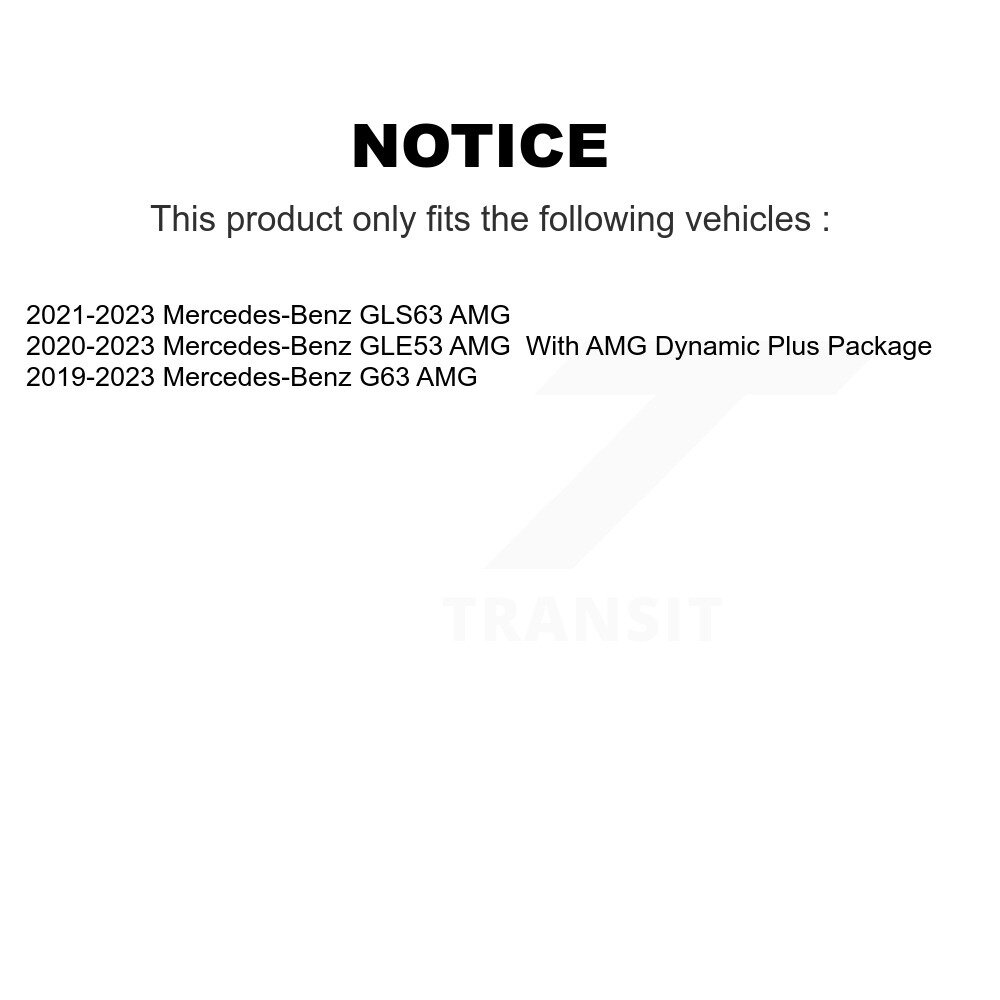 Front Rear Ceramic Brake Pads Kit For Mercedes-Benz G63 AMG GLE53 GLS63 KTC-100861 - Image 2