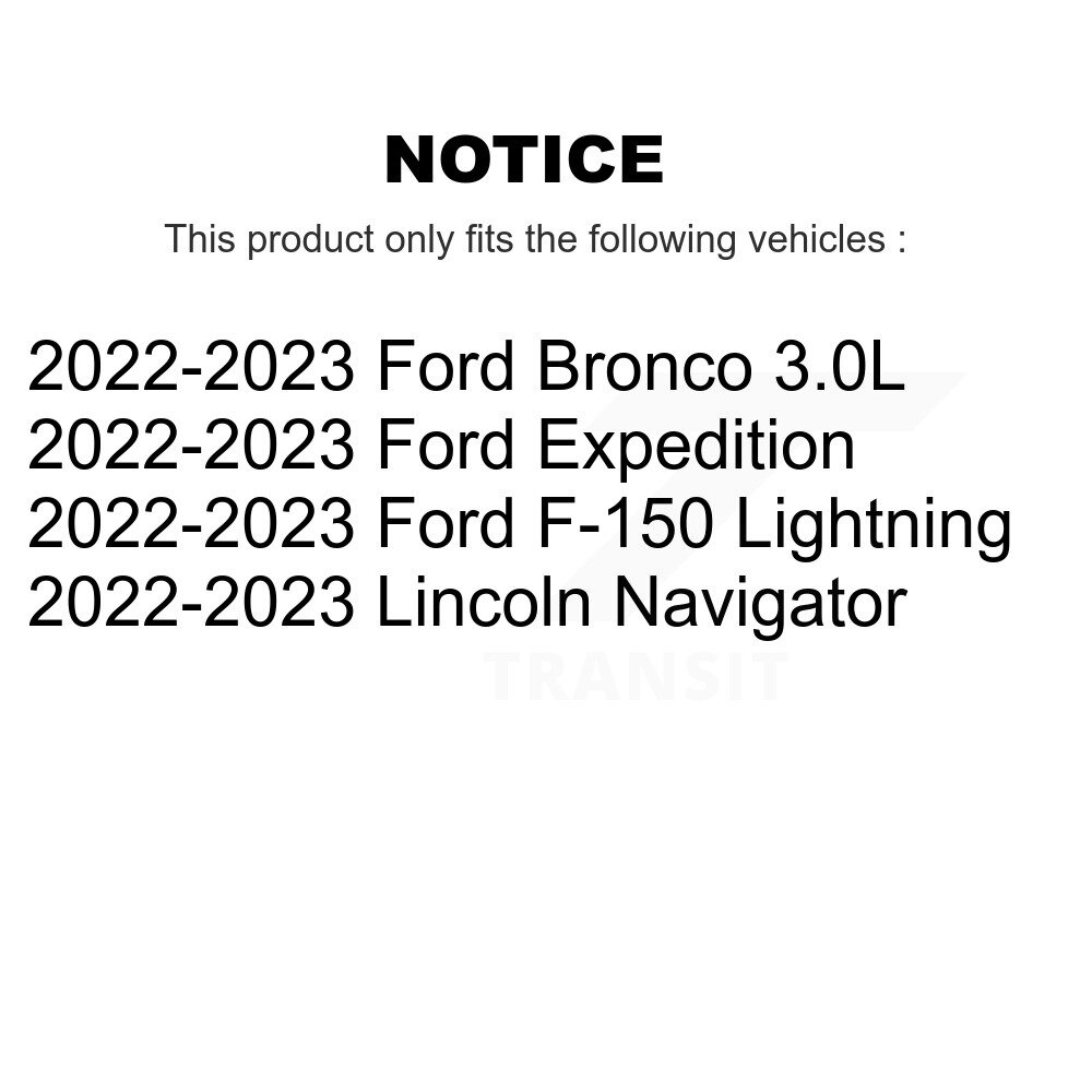 Front Rear Ceramic Brake Pads Kit For Ford Bronco F-150 Lightning Expedition Lincoln KTC-100875 - Image 2