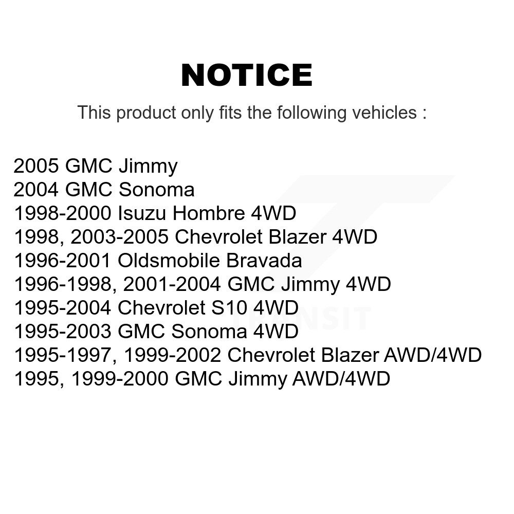 Front Suspension Control Arm Ball Joint Link Kit For Chevrolet GMC S10 Blazer Jimmy Isuzu KTR-100011 - Image 2