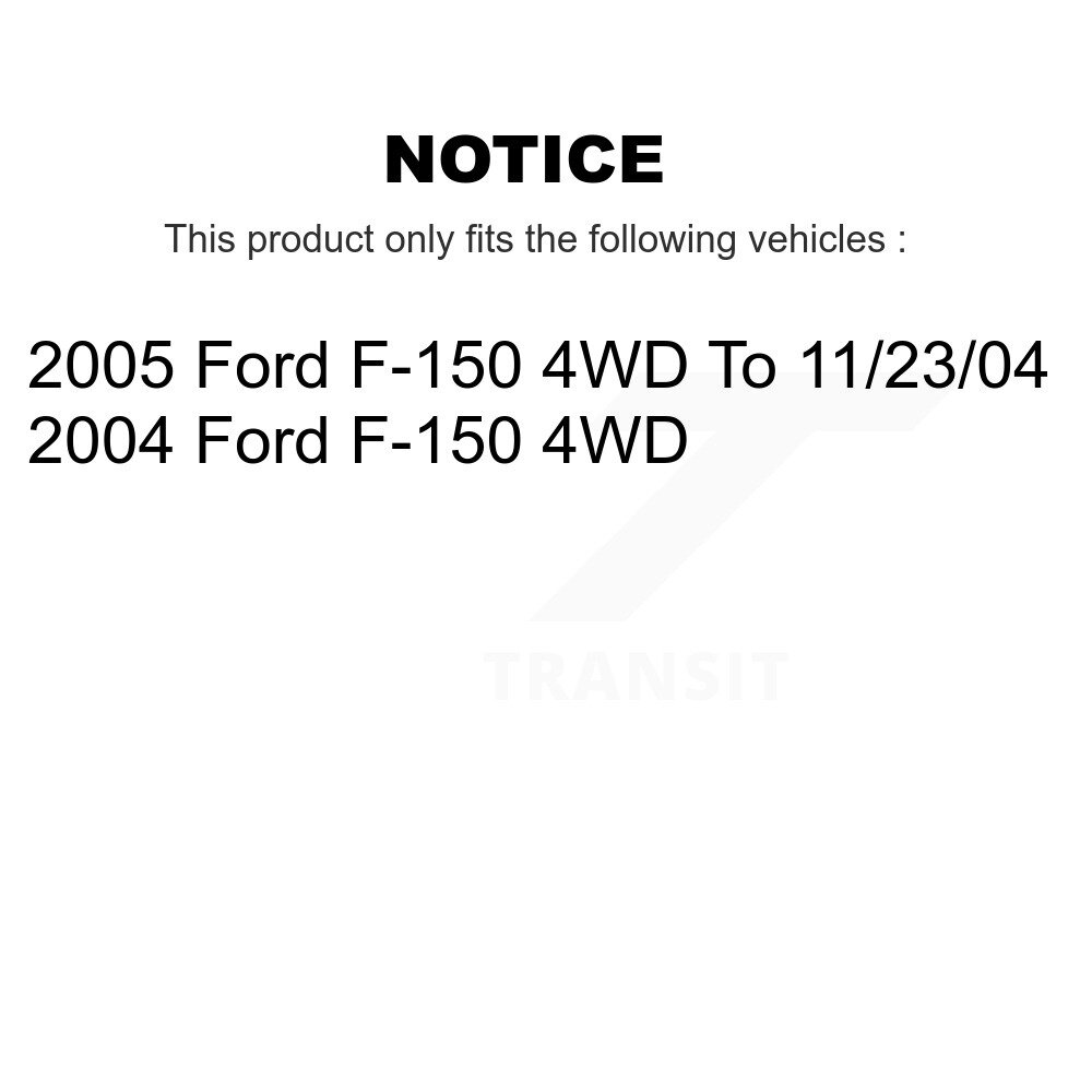 Front Suspension Control Arm And Ball Joint Assembly Sway Bar Link Kit For Ford F-150 4WD KTR-100038 - Image 2