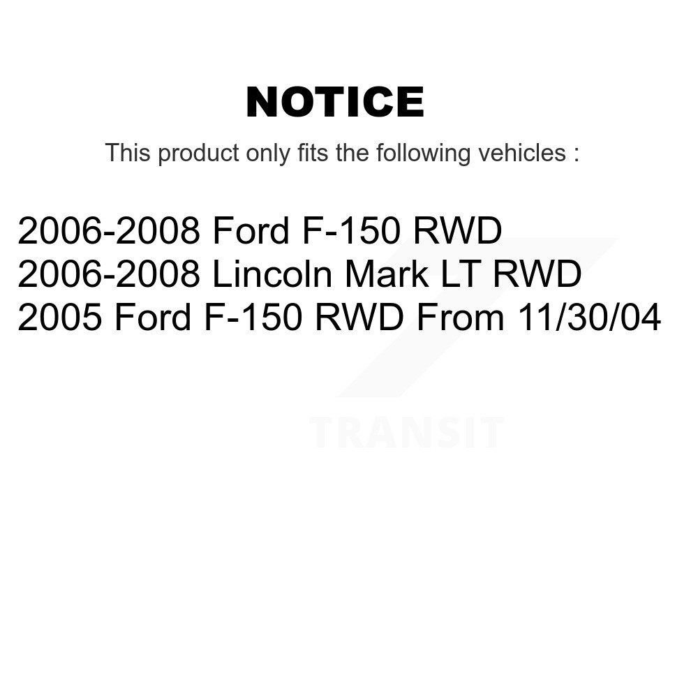 Front Suspension Control Arm And Ball Joint Link Kit For Ford F-150 Lincoln Mark LT RWD KTR-100039 - Image 2