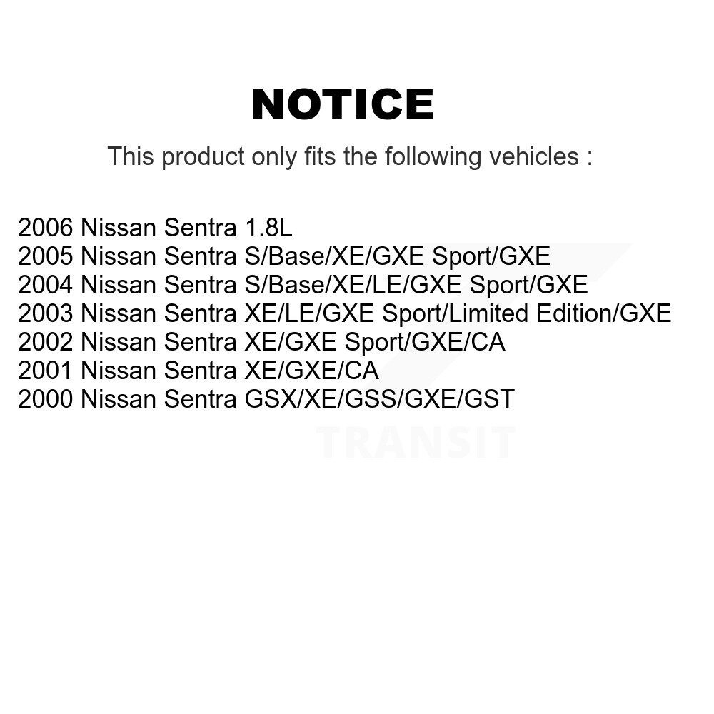 Front Suspension Control Arm And Ball Joint Assembly Sway Bar Link Kit For Nissan Sentra KTR-100095 - Image 2