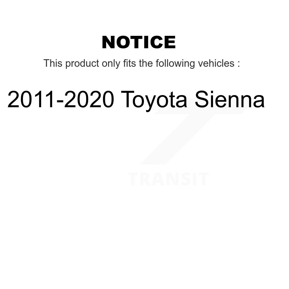Front Suspension Control Arm And Ball Joint Assembly Link Kit For 2011-2020 Toyota Sienna KTR-100157 - Image 2