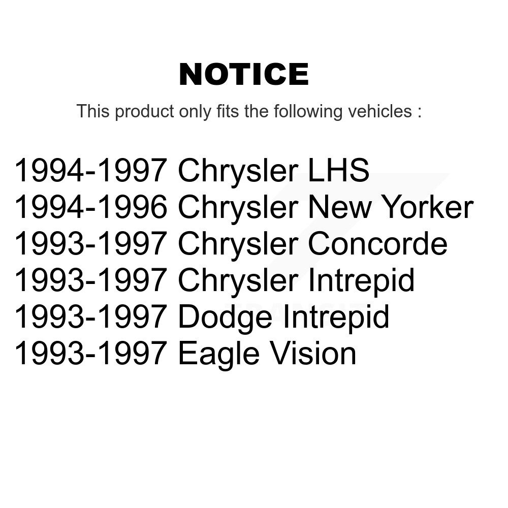Front Suspension Control Arm Ball Joint Link Kit For Intrepid Dodge Chrysler Concorde LHS KTR-100172 - Image 2
