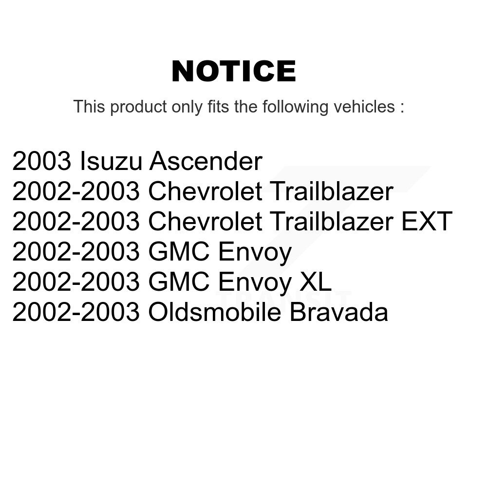Front Suspension Control Arm & Ball Joint Link Kit For GMC Chevrolet Envoy Trailblazer XL KTR-100208 - Image 2
