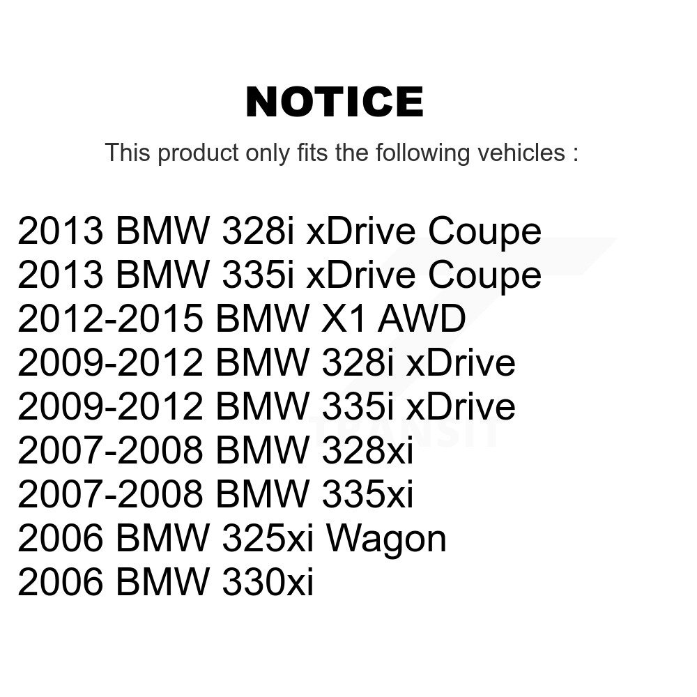 Front Suspension Control Arm Ball Joint Link Kit For BMW 328i xDrive X1 335i 328xi 335xi KTR-100264 - Image 2