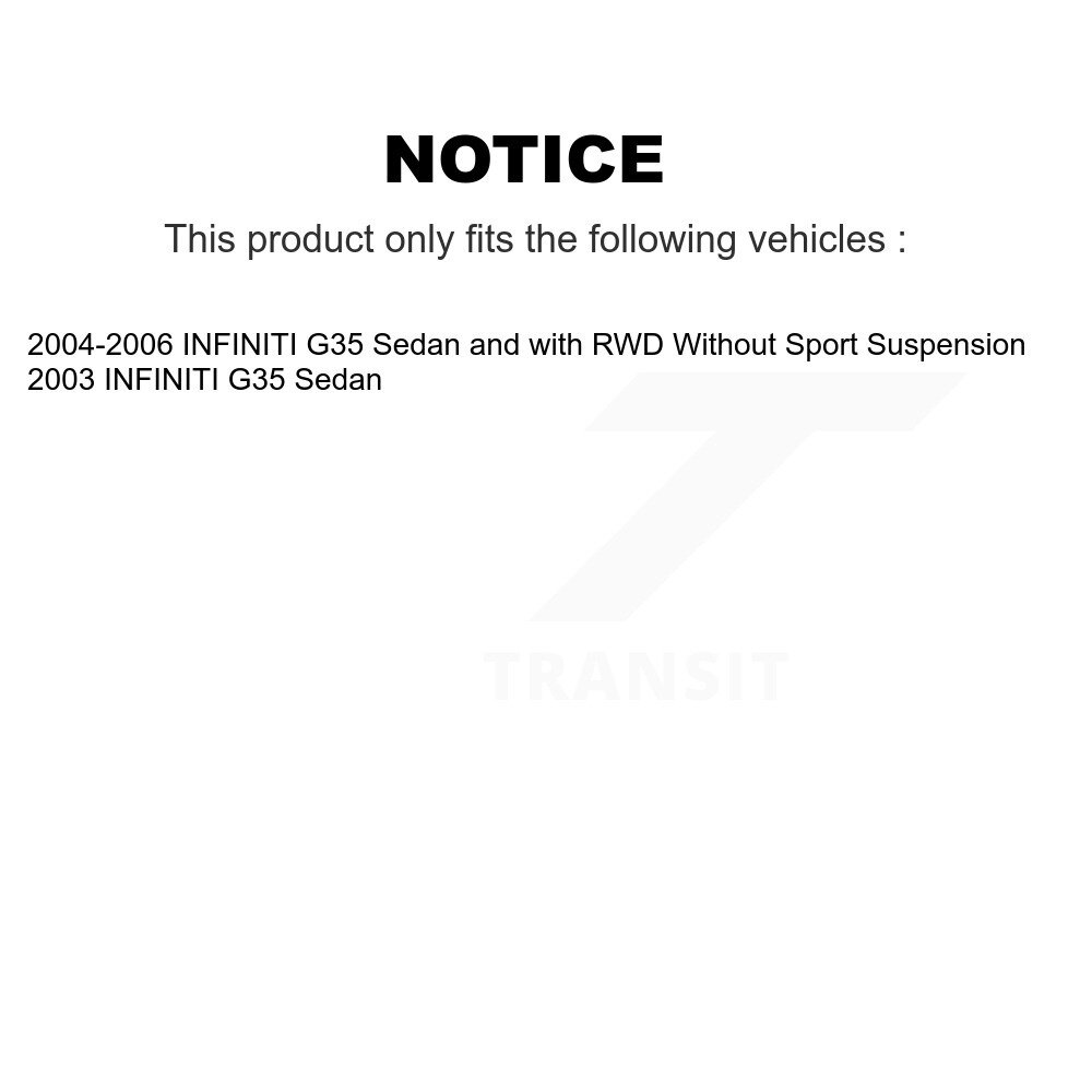 Front Suspension Control Arm And Ball Joint Assembly Stabilizer Link Kit For INFINITI G35 KTR-100280 - Image 2