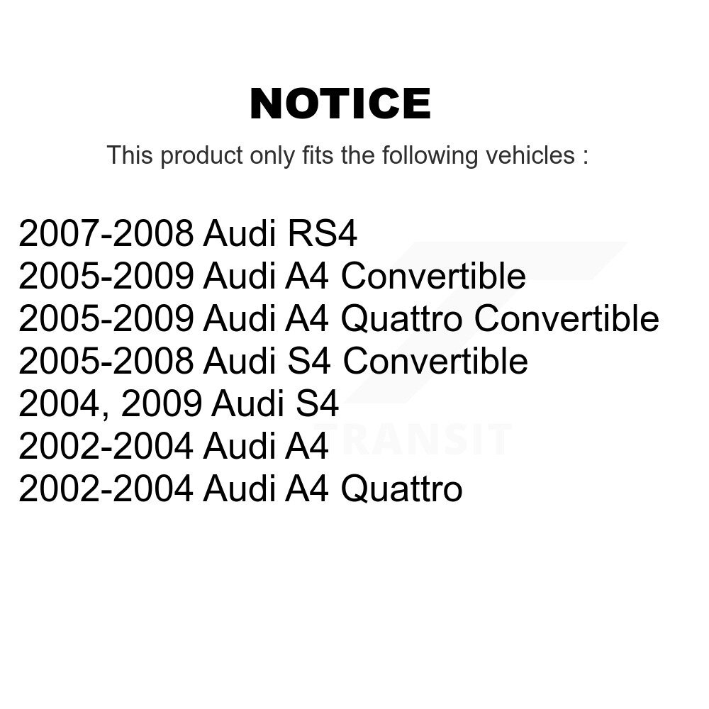 Front Suspension Control Arm And Ball Joint Assembly Link Kit For Audi A4 Quattro S4 RS4 KTR-100282 - Image 2