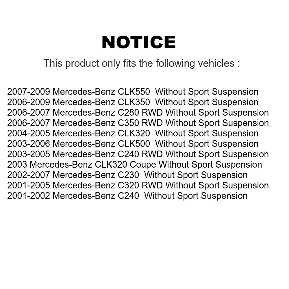 Front Suspension Arm & Ball Joint Link Kit For Mercedes-Benz C230 C240 C280 CLK350 CLK320 KTR-100290 - Image 2