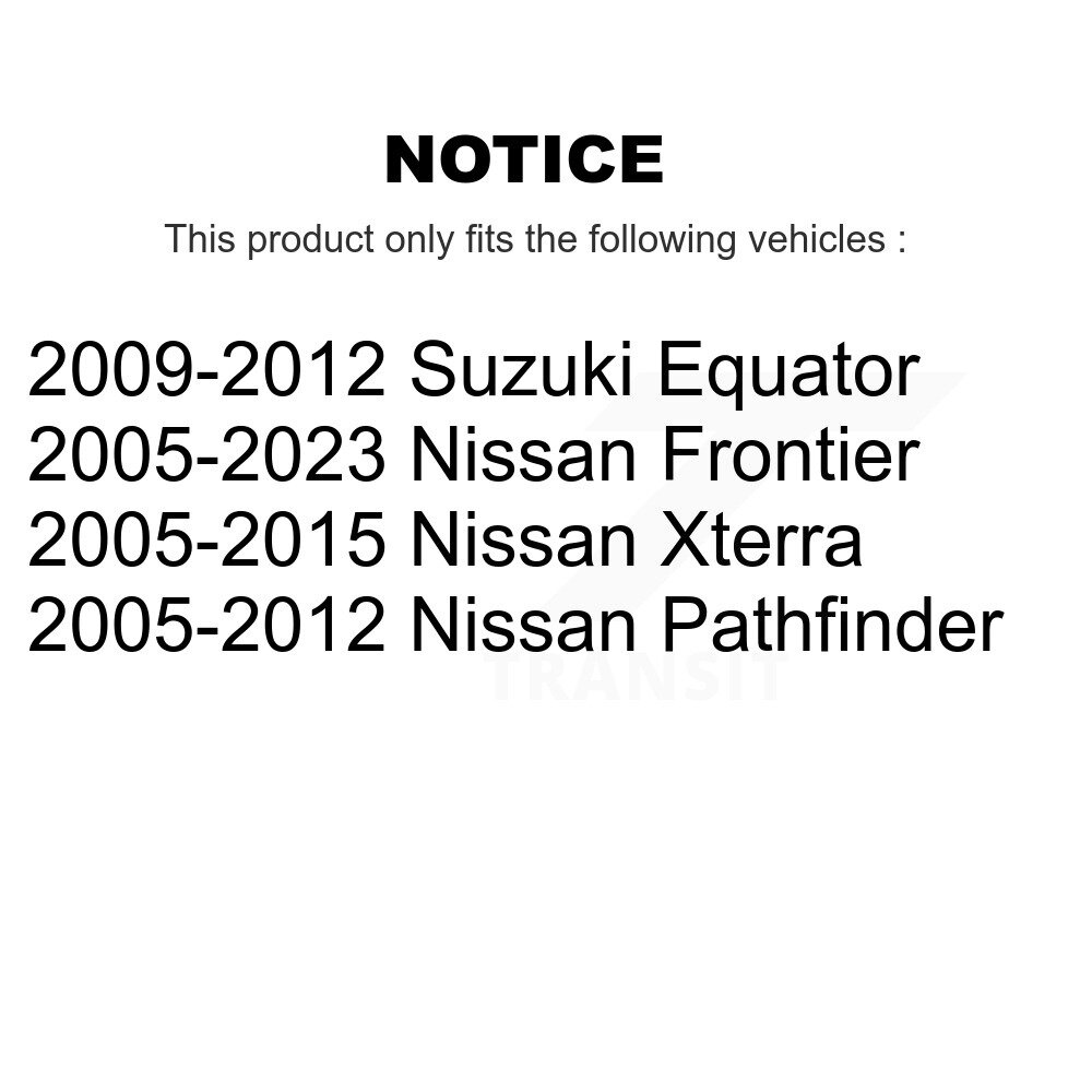 Front Suspension Control Arm & Ball Joint Link Kit For Nissan Frontier Pathfinder Xterra KTR-100308 - Image 2