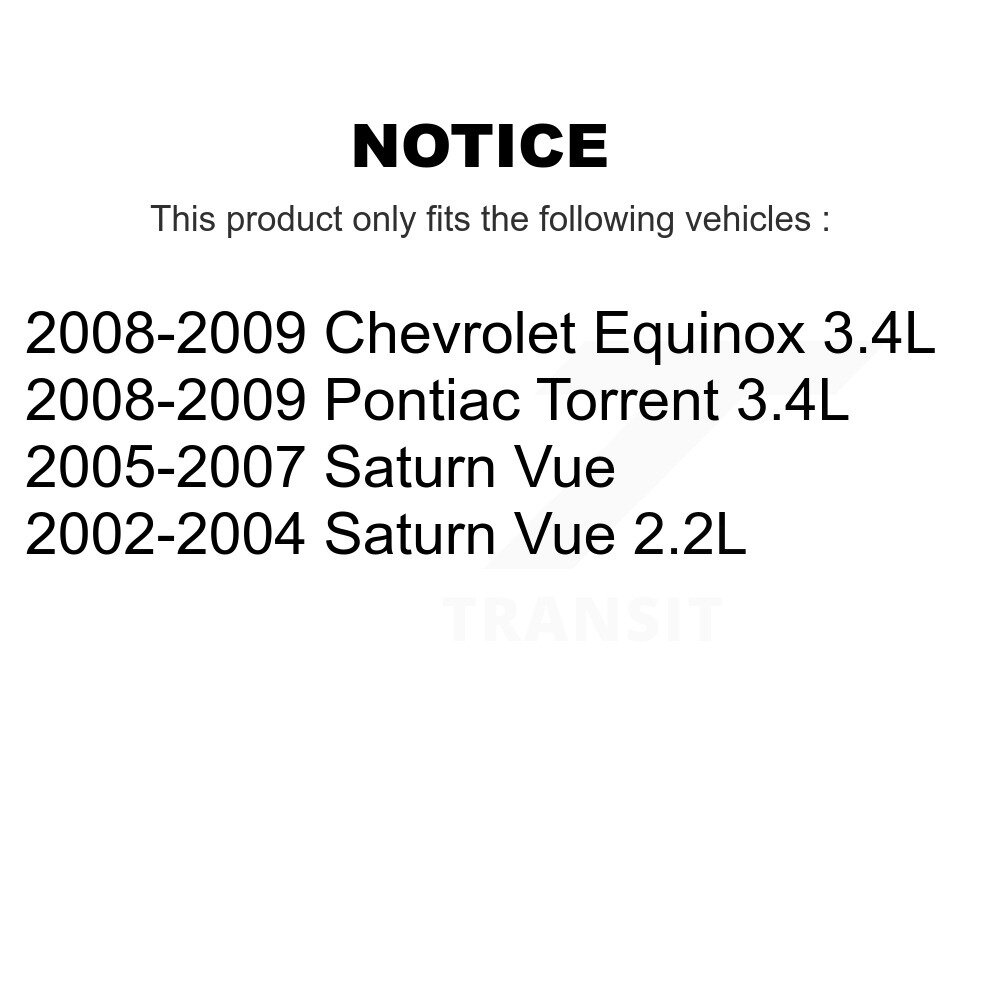 Front Control Arm Ball Joint Tie Rod End Link Kit (8Pc) For Chevrolet Equinox Pontiac Vue KTR-100469 - Image 2