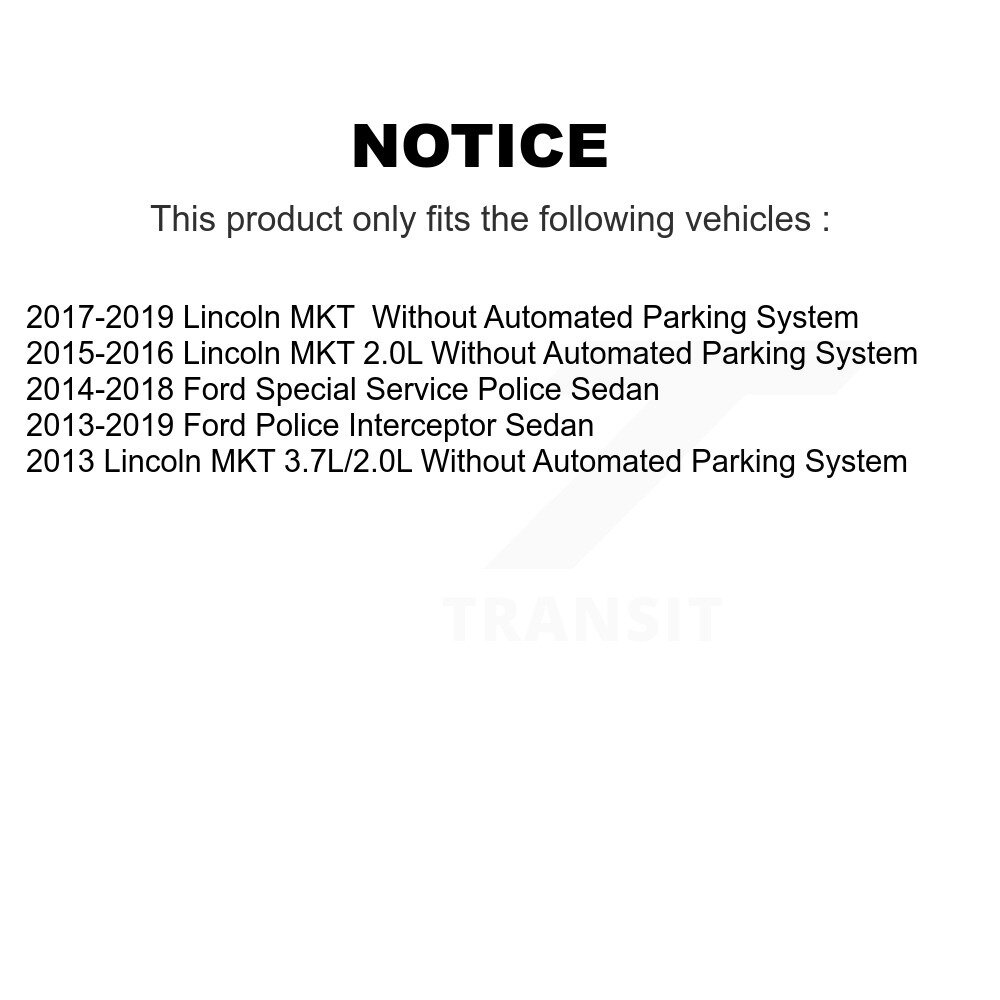 Front Arm Ball Joint Tie Rod End Link Kit (8Pc) For Ford Police Interceptor Sedan Lincoln KTR-100477 - Image 2