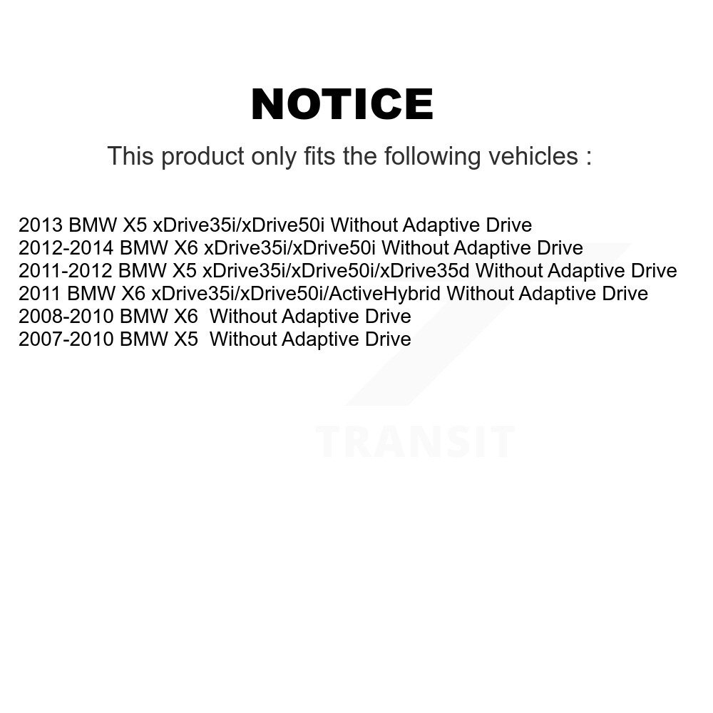 Front Suspension Control Arm Ball Joint Assembly Tie Rod End Link Kit (8Pc) For BMW X5 X6 KTR-100485 - Image 2