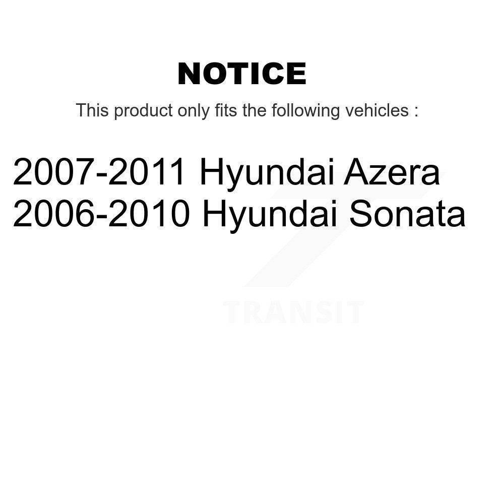 Front Control Arm Ball Joint Assembly Tie Rod End Link Kit (8Pc) For Hyundai Sonata Azera KTR-100520 - Image 2