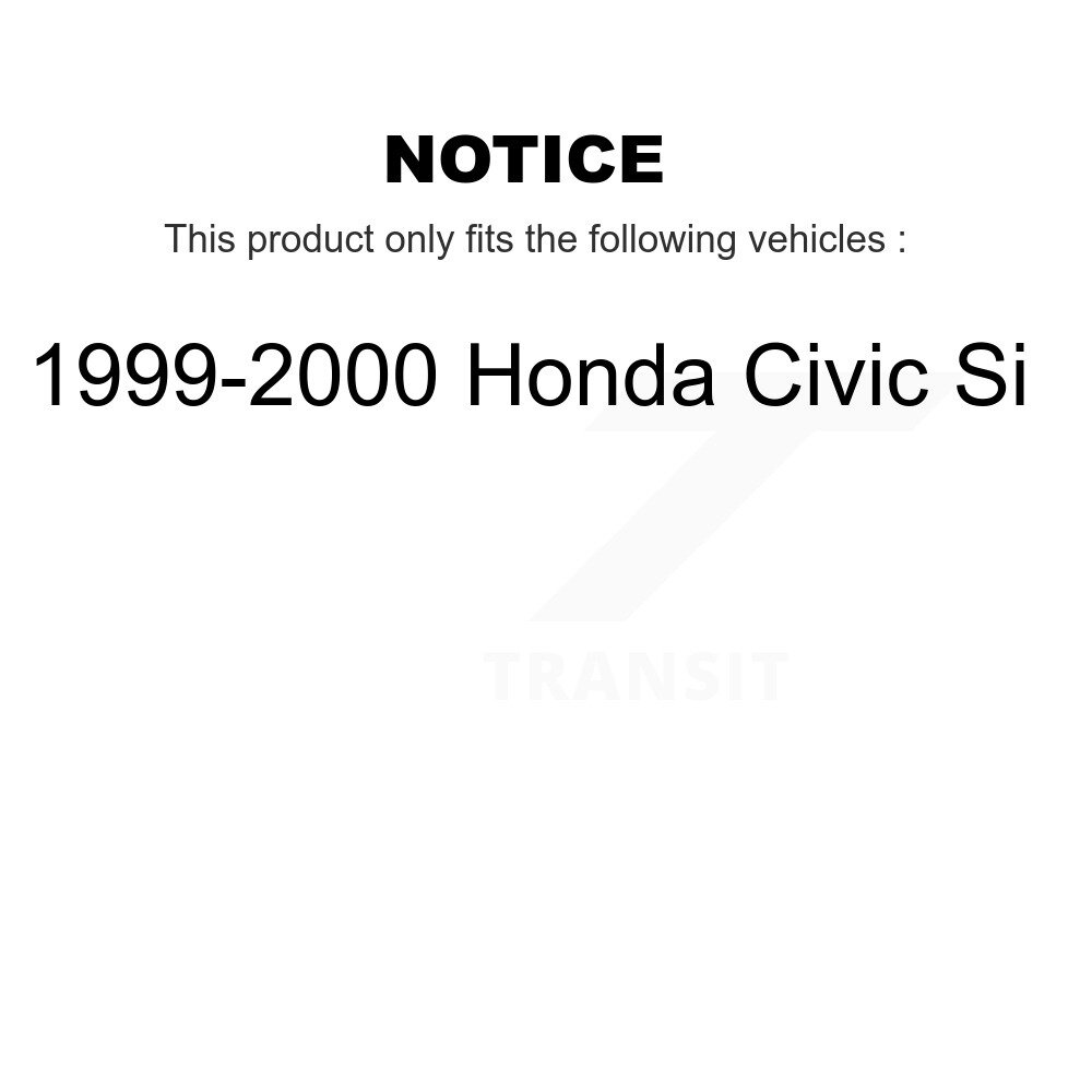 Front Control Arm And Ball Joint Tie Rod End Link Kit (8Pc) For 1999-2000 Honda Civic Si KTR-100532 - Image 2