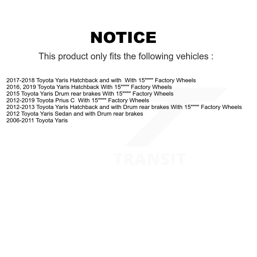 Front Control Arm And Ball Joint Tie Rod End Link Kit (8Pc) For 2006-2008 Toyota Yaris KTR-100550 - Image 2