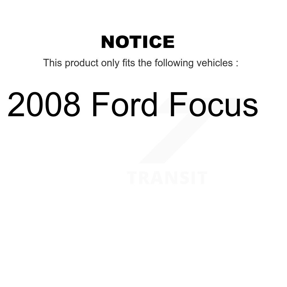 Front Suspension Control Arm & Ball Joint Tie Rod End Link Kit (8Pc) For 2008 Ford Focus KTR-100586 - Image 2