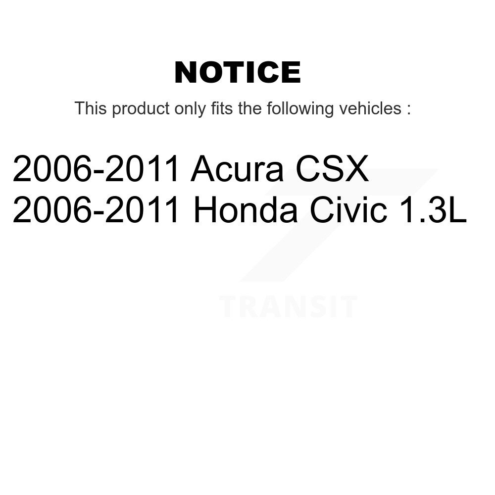 Front Control Arm And Ball Joint Tie Rod End Bar Link Kit (8Pc) For Honda Civic Acura CSX KTR-100598 - Image 2