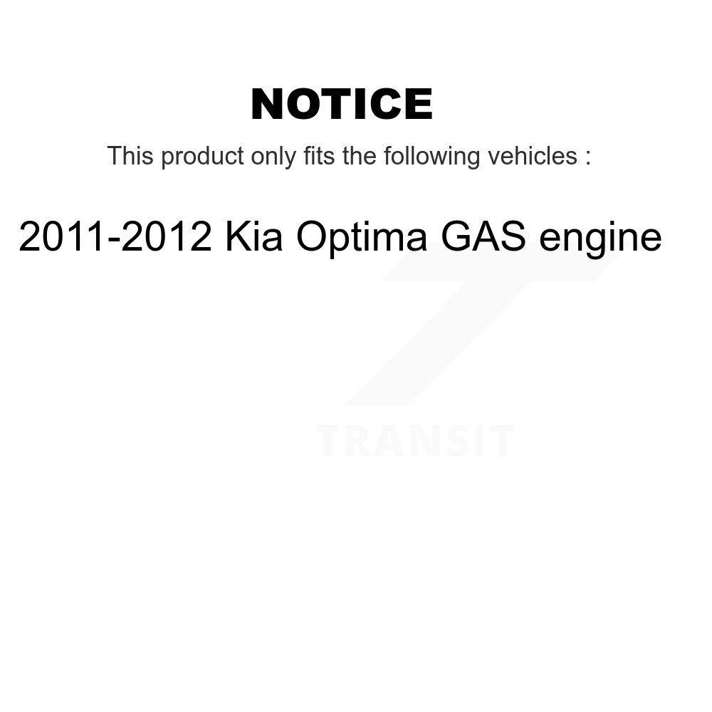 Front Control Arm & Ball Joint Tie Rod End Link Kit (8Pc) For 11-12 Kia Optima GAS engine KTR-100612 - Image 2