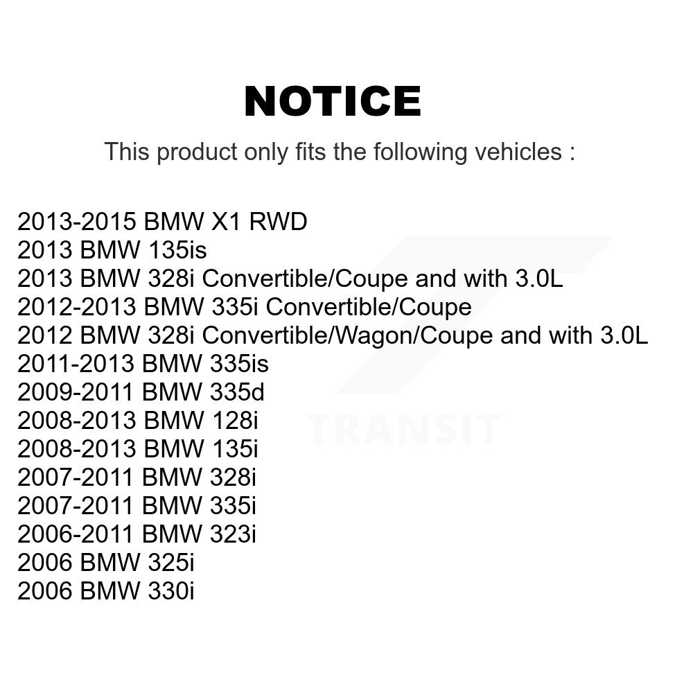 Front Control Arm & Ball Joint Tie Rod End Link Kit (8Pc) For BMW 323i 328i X1 335i 128i KTR-100623 - Image 2